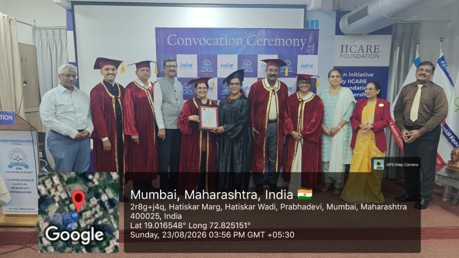 Dr. Ranjini M. A. at the convocation ceremony
